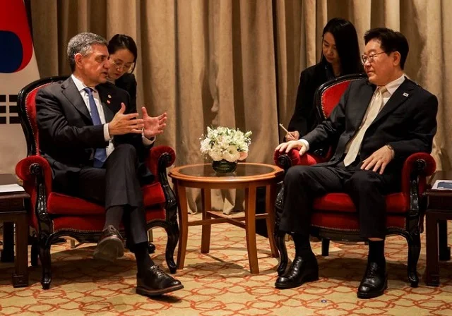 Jorge Macri recibi&oacute; al Presidente de Corea del Sur, Lee Jae-myung