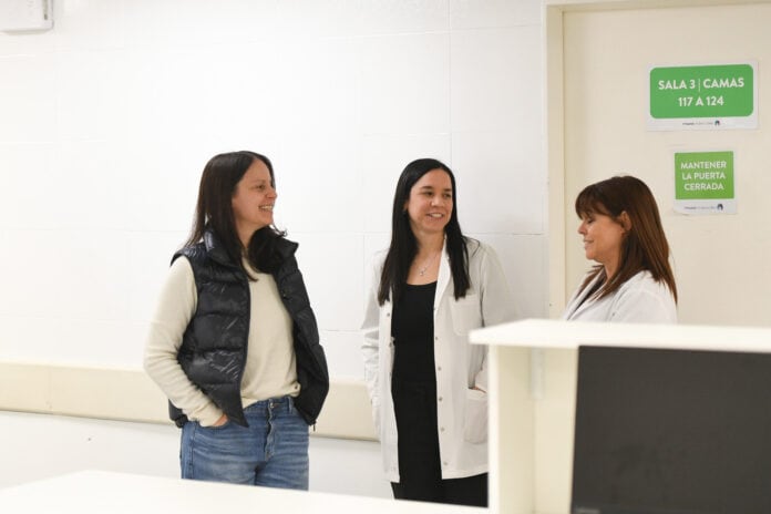Vicente L&oacute;pez contin&uacute;a con m&aacute;s obras en el Hospital Houssay y suma nuevos espacios para el personal de salud