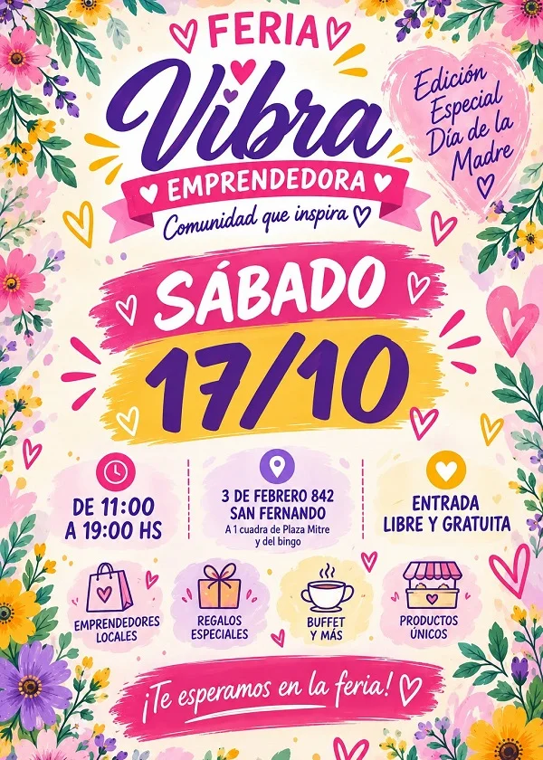 San Fernando se prepara para recibir la &ldquo;Feria Vibra Emprendedora&rdquo; en una edici&oacute;n especial por el D&iacute;a de la Madre