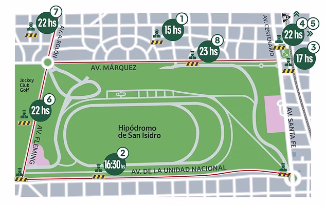 San Isidro con tr&aacute;nsito complicado