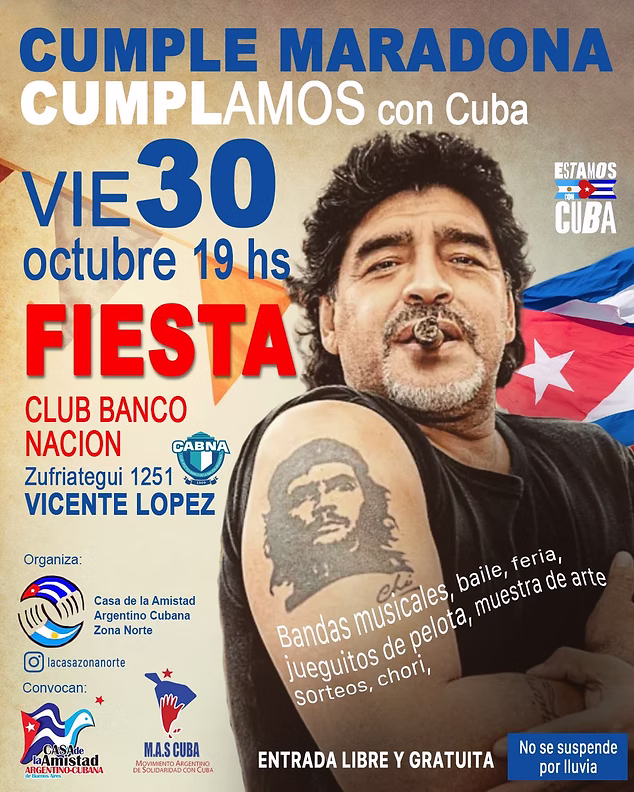 Festejos por el cumplea&ntilde;os &ldquo;del Diego&rdquo;