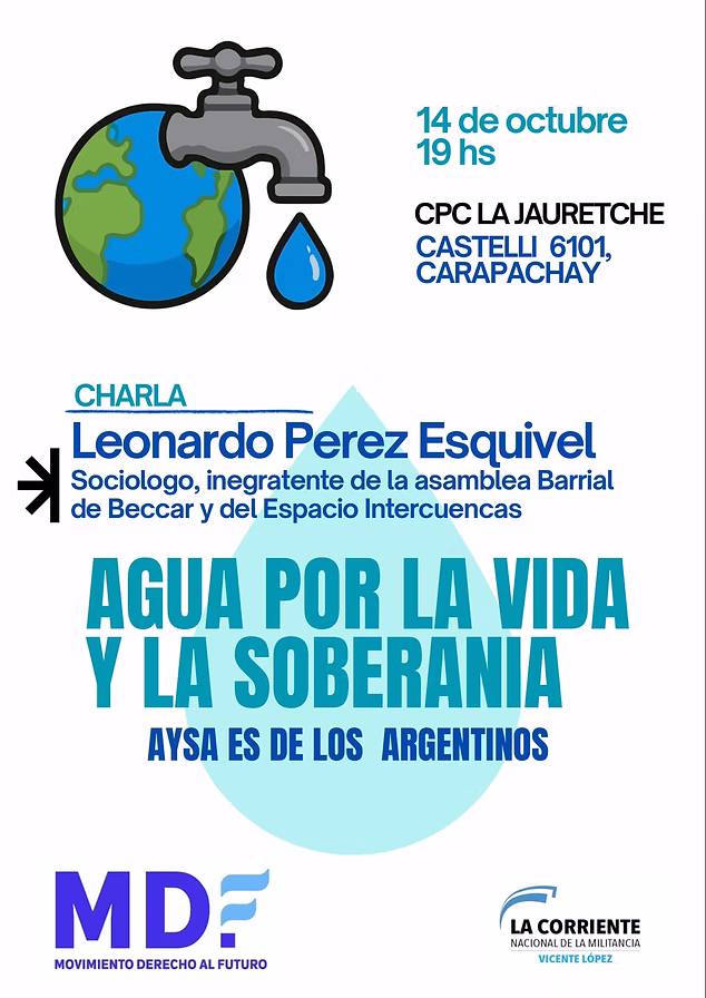 La privatizaci&oacute;n de Aysa amenaza dejar sin agua a cientos de miles de vecinos