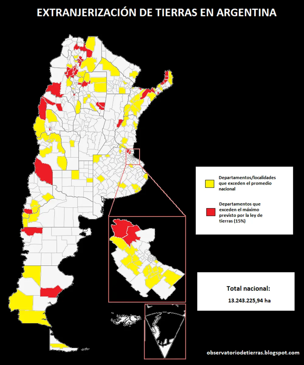 NOTICIAS ESCOBAR: DOS MUNICIPIOS DE ZONA NORTE EXCEDEN EL TOPE LEGAL DE LA EXTRANJERIZACION DE TIERRAS