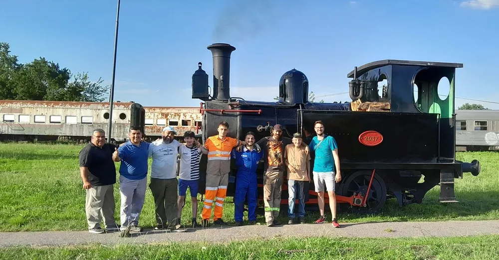 Haedo: una locomotora a vapor de 1906 vuelve a las v&iacute;as