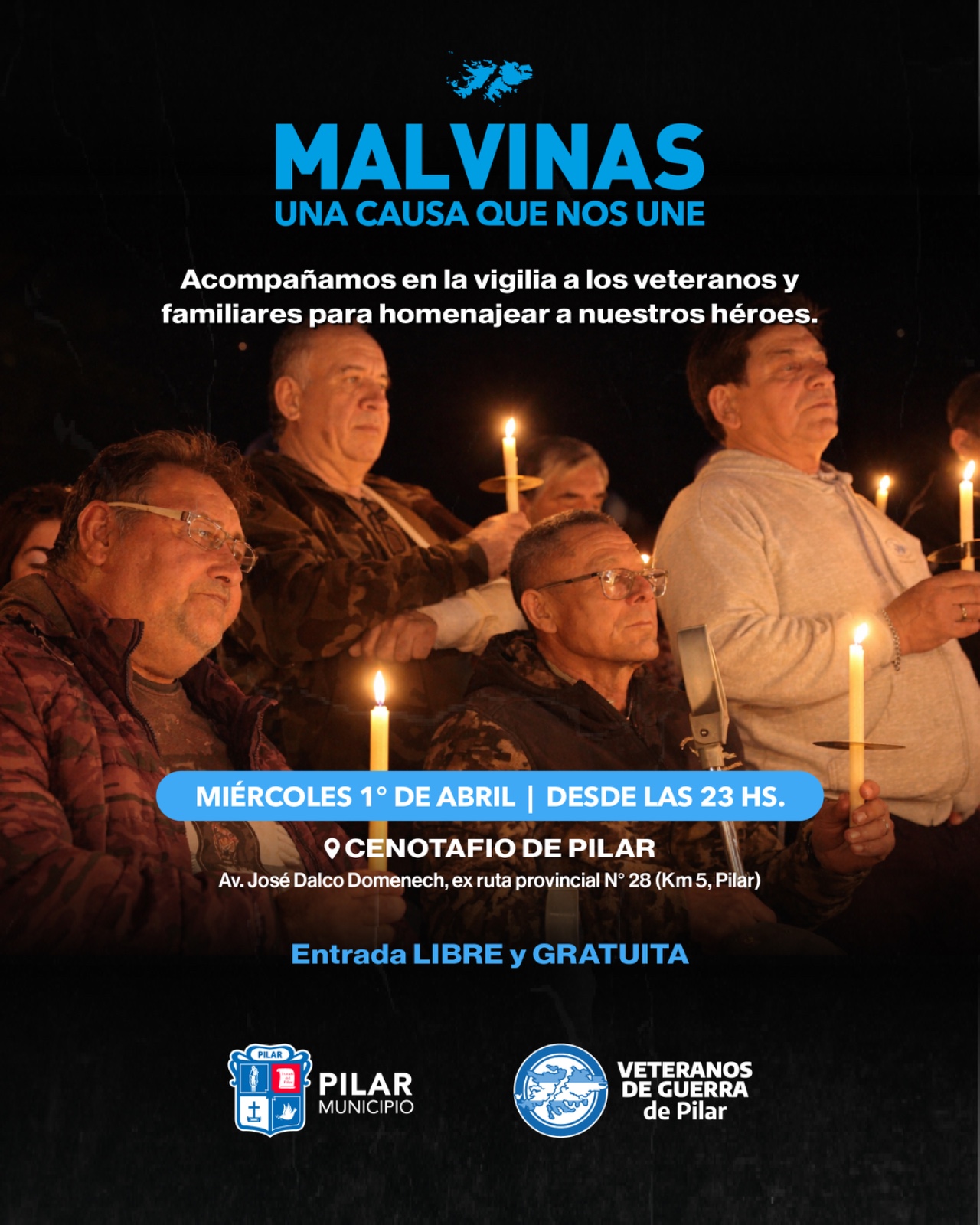 NOTICIAS PILAR: 2 DE ABRIL : SUMATE AL HOMENAJE A NUESTROS HEROES DE MALVINAS 
